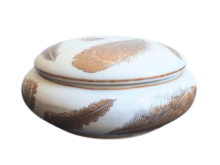 Slika Dekorativna kutija keramika okrugla, 17*17*7CM