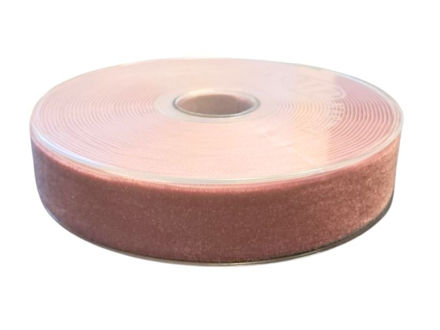 Slika Traka pliš 25mm x 9mt. Old pink 20