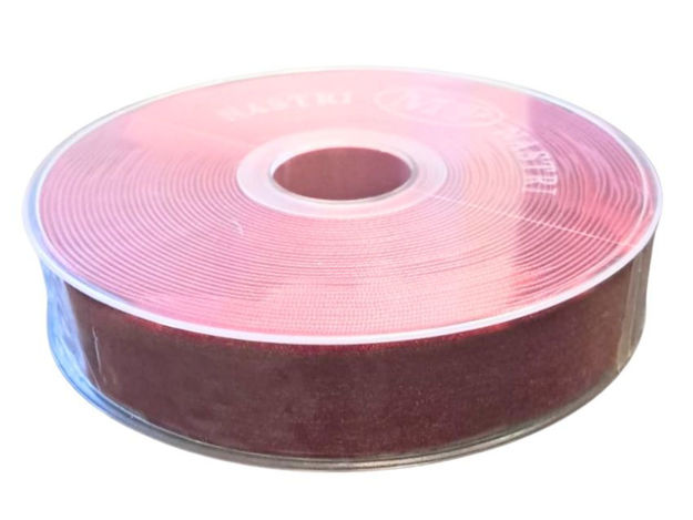 Slika Traka pliš 25mm x 9mt. Bordo 24