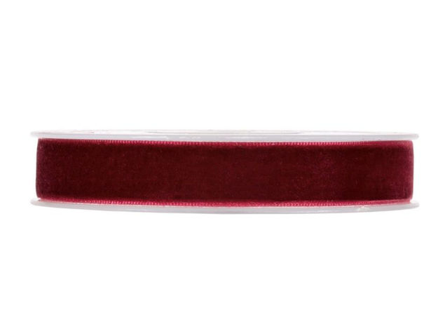 Slika Traka pliš 15mm x 9mt. Bordo 24