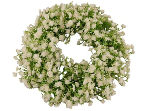 Slika Gipsofilija vijenac 30cm. Krem