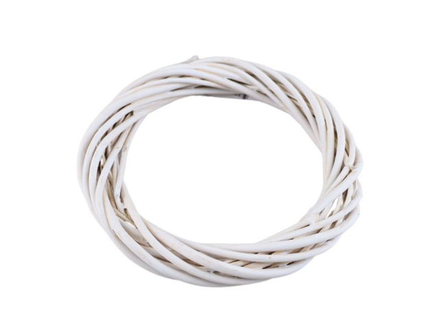Slika Obruč od šibe 20cm bijela