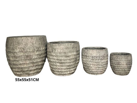 Slika Posuda fiber cement valovita 55x55x51cm.