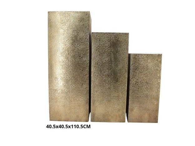 Slika Stalak metalni 40.5x40.5x110.5cm. Zlatna