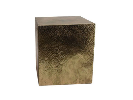 Slika Postament metalni 35.5x35.5x40.5cm. Zlatna