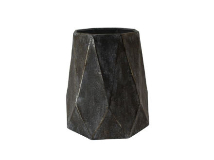 Slika Posuda metalna 36.5x36.5x41cm. Siva