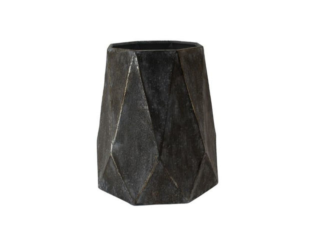 Slika Posuda metalna 36.5x36.5x41cm. Siva