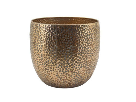 Slika Posuda metalna 38.5x38.5x35cm. Zlatna