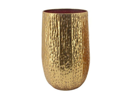 Slika Posuda metalna 36.5x36.5x56.5cm. Zlatna
