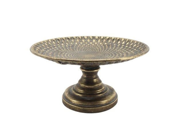 Slika Stalak metalni na nogu 33x17cm.;zlatna