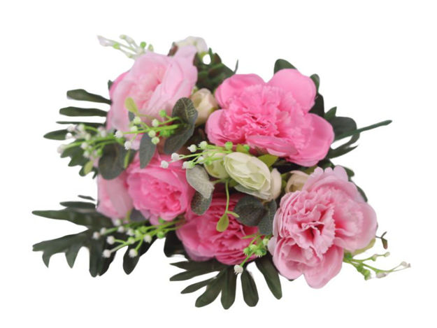 Slika Buket peonija/eukaliptus 36 cm; mix boja
