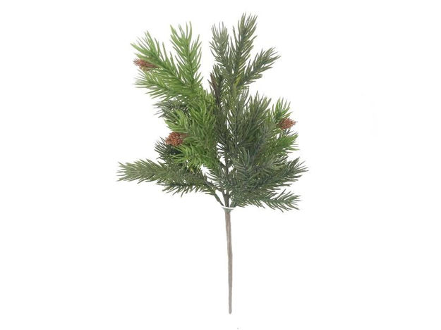 Slika Grana bora s šIškama 66cm; zelena