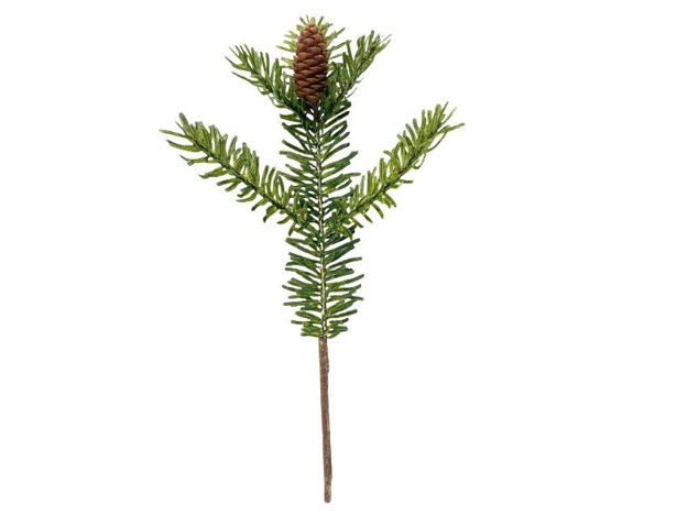 Slika Grana bora s šIškom 40cm; zelena