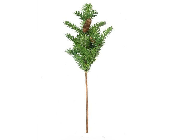 Slika Grana bora s šIškama 70cm; zelena