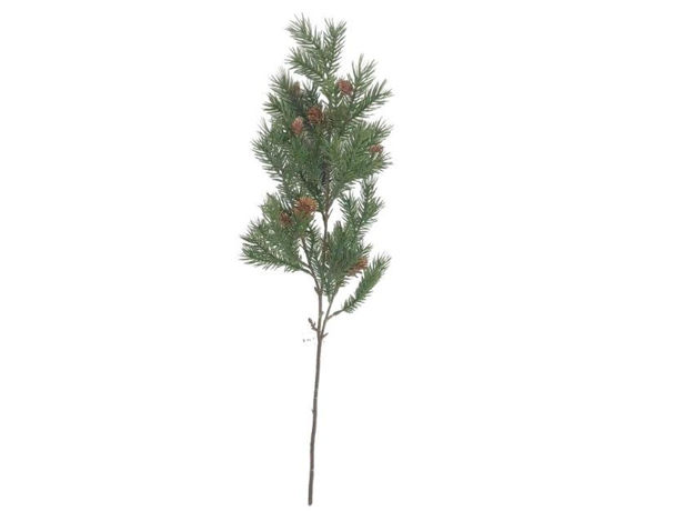 Slika Grana bora s šIškama 65cm; zelena