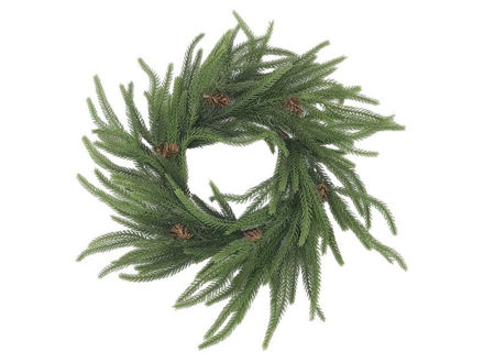 Slika Vijenac bora s šIškama 36cm; zelena