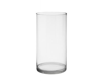 Slika Vaza staklo cilindar d10 h20cm; transparent