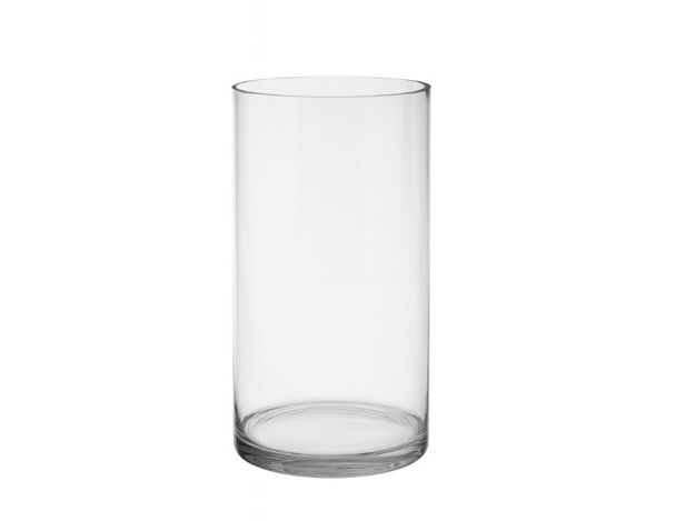 Slika Vaza staklo cilindar d10 h20cm; transparent