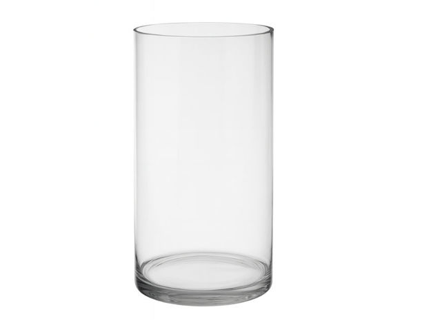 Slika Vaza staklo cilindar d20 h30cm; transparent