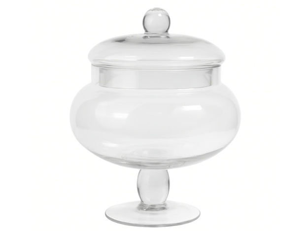 Slika Posuda staklo s poklopcem d18.5 h27.5cm; transparent