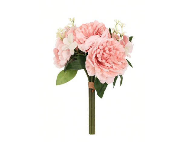 Slika Buket peonija/hortenzija 30 cm; roza