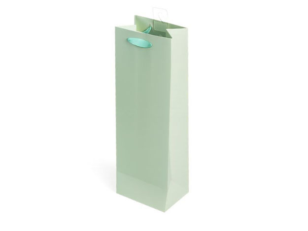 Slika Vrećica vinska 12x36x9cm; 210gr.; sv.Zelena