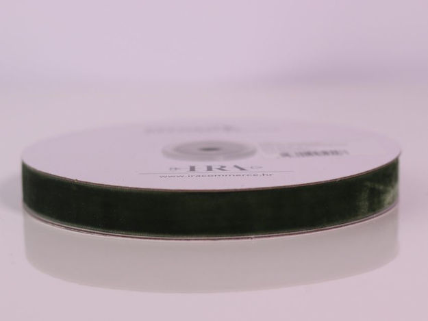 Slika Traka pliš 16mm/10mt;maslinasto zelena 570