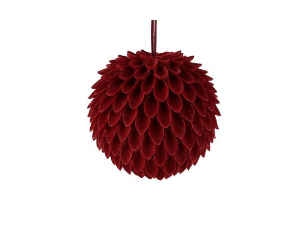 Slika Dekoracija kugla 12cm; bordo