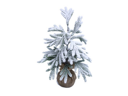 Slika Bor u juti h44cm; zasnježen