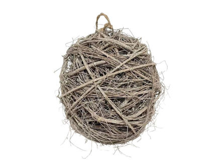 Slika Kugla šiba 25cm; siva/bijela
