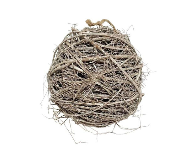 Slika Kugla šiba 20cm; siva/bijela