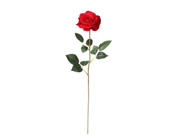 Slika Ruža pliš 59 cm; crvena