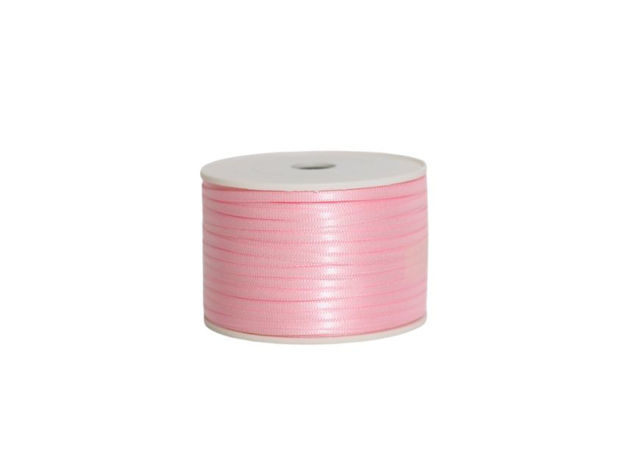 Slika Traka saten 3mm/100mt premium baby roza 115