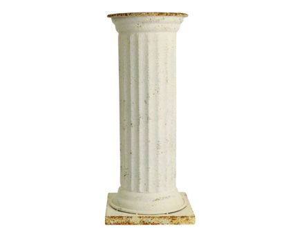 Slika Stup - metal 26x26x61,5cm; bijela