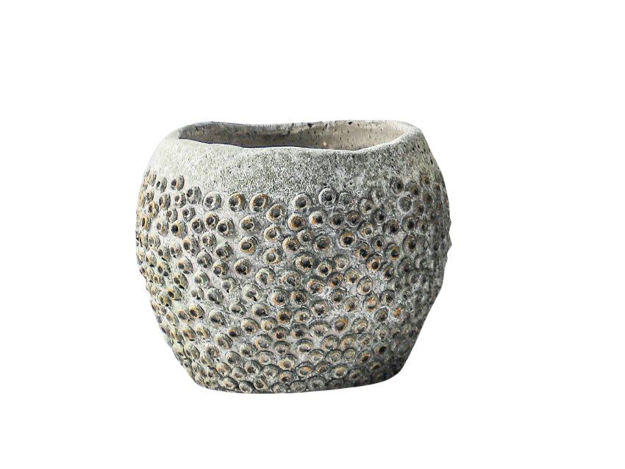 Slika Cement posuda 13.7x13.7x11cm;siva