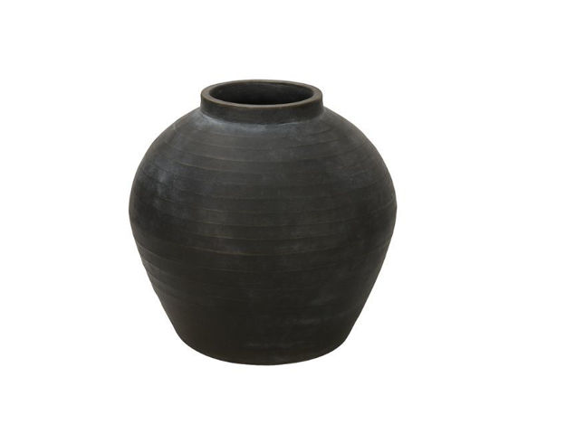 Slika Vaza keramička 17x17x17.8cm; antracit