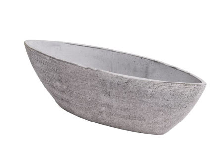Slika Cement posuda lađa 37.5x11x10cm