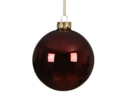 Slika Staklena kuglica d10cm.; crvena