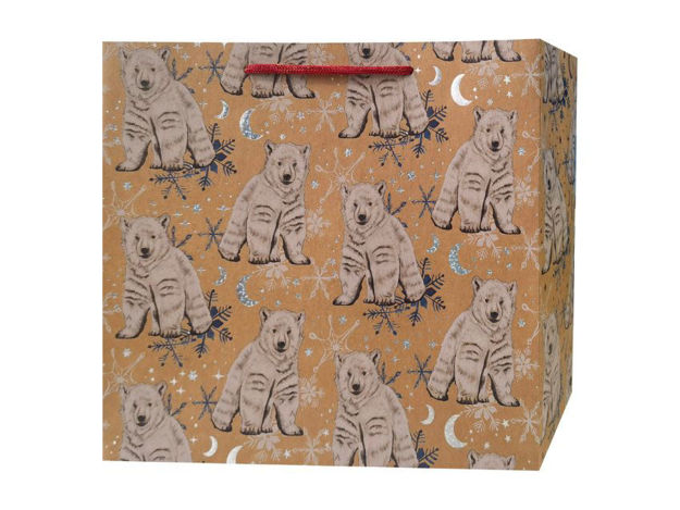Slika Vrećica 31x26x12 cm;210 gr.; božIćna; natur/bijela