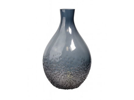 Slika Vaza staklo h23 d15cm; plava