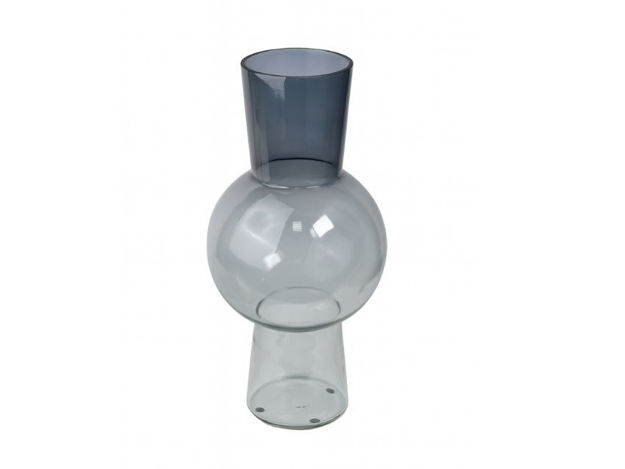 Slika Vaza staklo h38.5 d18.5cm; plava/transparent