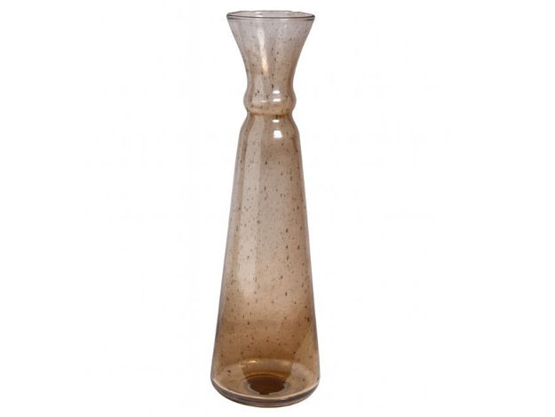 Slika Vaza staklo h56 d18cm; smeđa