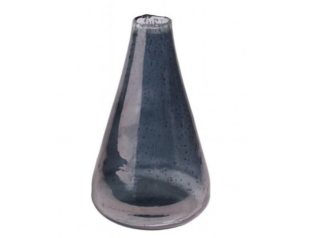 Slika Vaza staklo h25 d14cm; plava