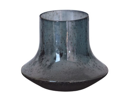 Slika Vaza staklo h13 d16cm; t. Plava