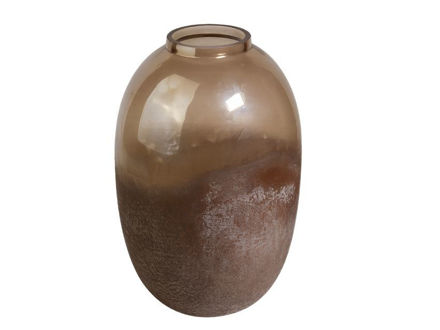 Slika Vaza staklo h31.5 d20cm; smeđa/brončana