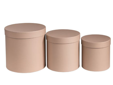 Slika Poklon kutija okrugla s/3; 20/20, 17/17, 15/15cm; lila