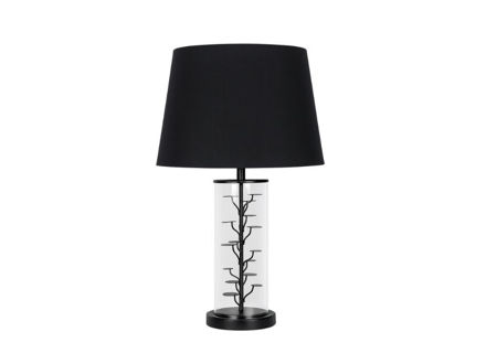 Slika Lampa staklo/metal 61.5cm s crnim sjenilom