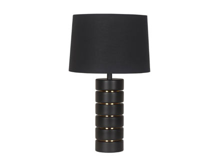 Slika Lampa metal crna 51cm s crnim sjenilom