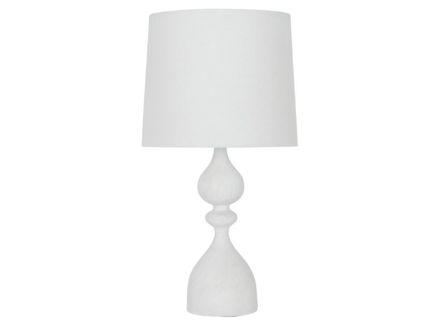 Slika Lampa metal bijela 50cm s bijelim sjenilom