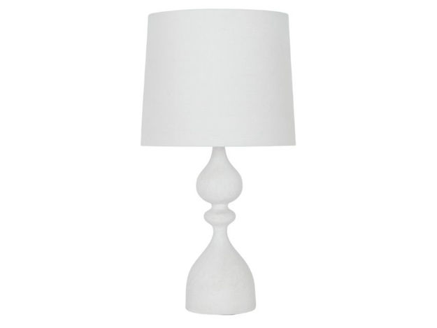 Slika Lampa metal bijela 50cm s bijelim sjenilom